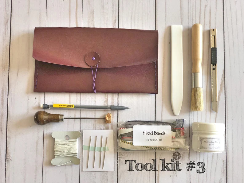Bookbinding Travel Tool Kit for DIY books, Gift set for