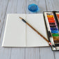 Watercolor Traveler Notebook Insert Refill, artist drawing sketchbook, small watercolor journal book, travel gift, travelogue, midori insert