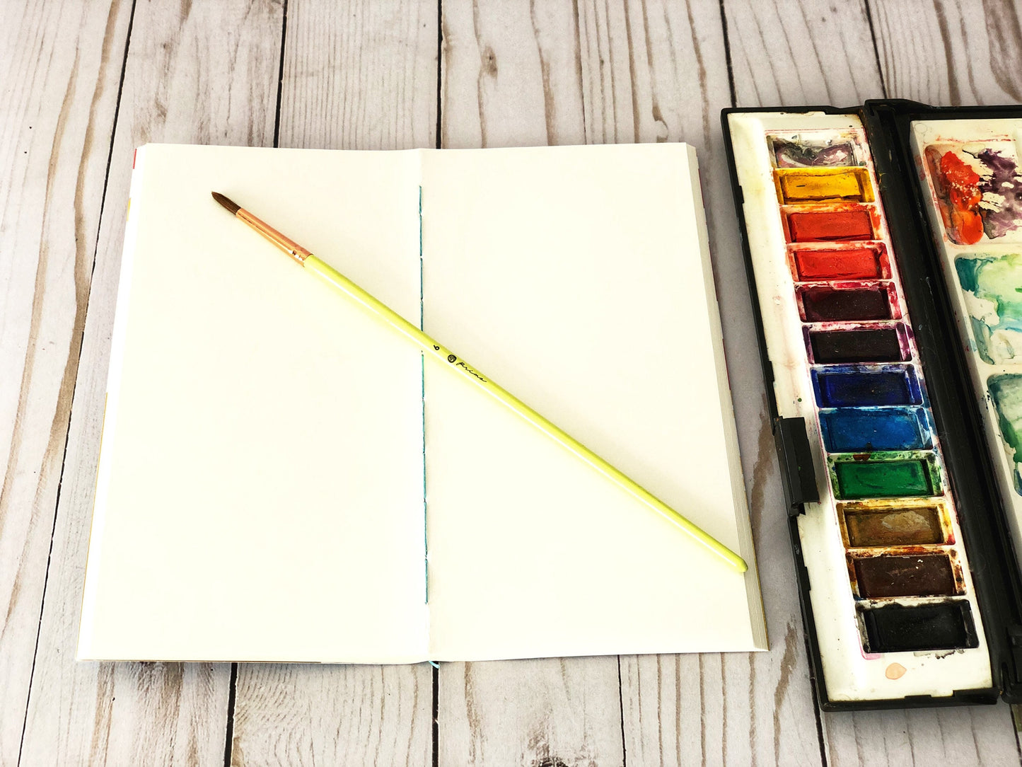 Set of 2 Watercolor Sketchbooks, Traveler Notebook Insert Refill, Artist Drawing Journal Gift, Art Journal bundle for Women, Creative gift