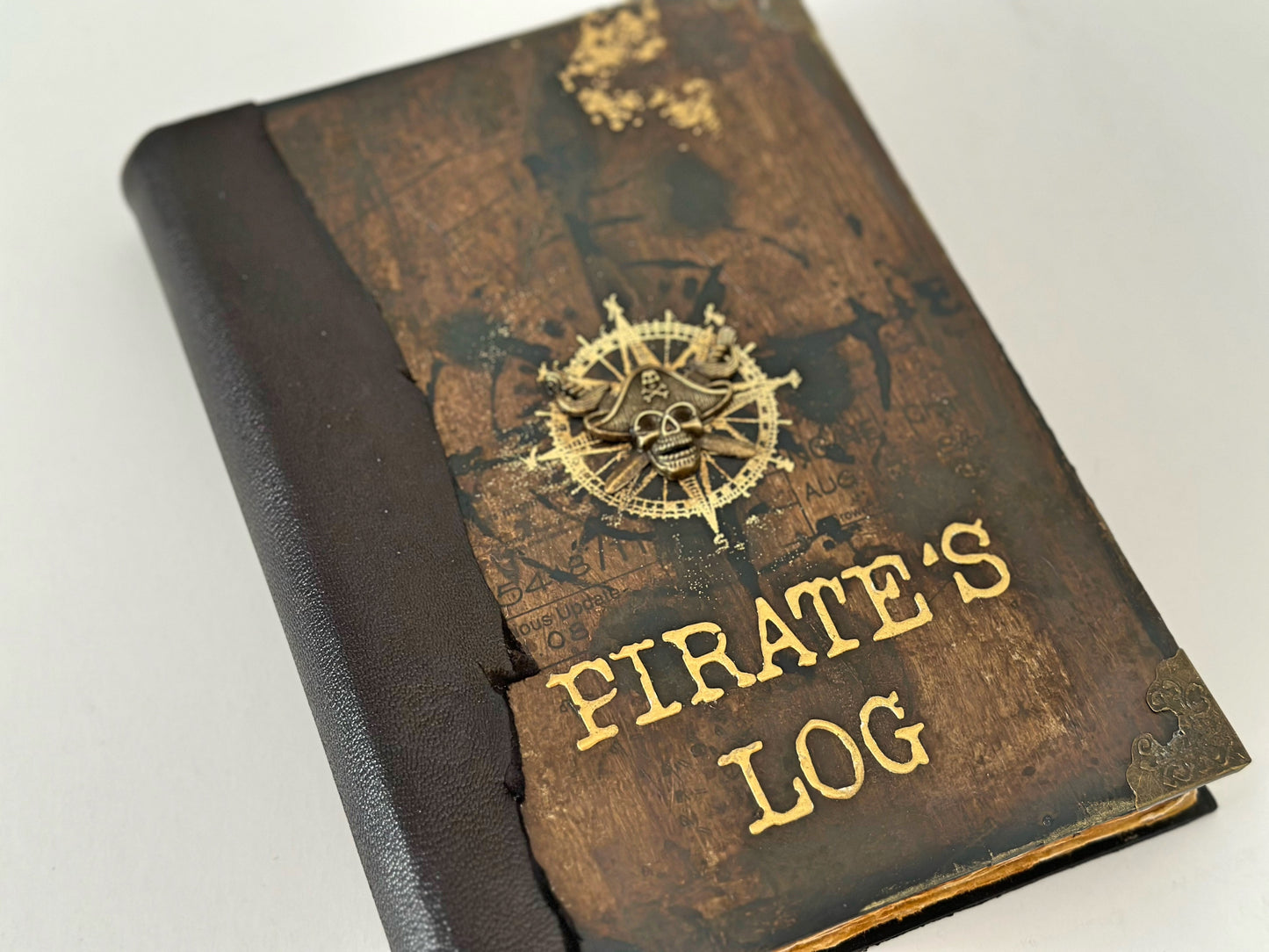 Pirate's log Journal Book, Nautical Travel Journal Sketchbook, Cosplay Spellbook , Sea Lover Diary Notebook Gift for Captain Scrapbook