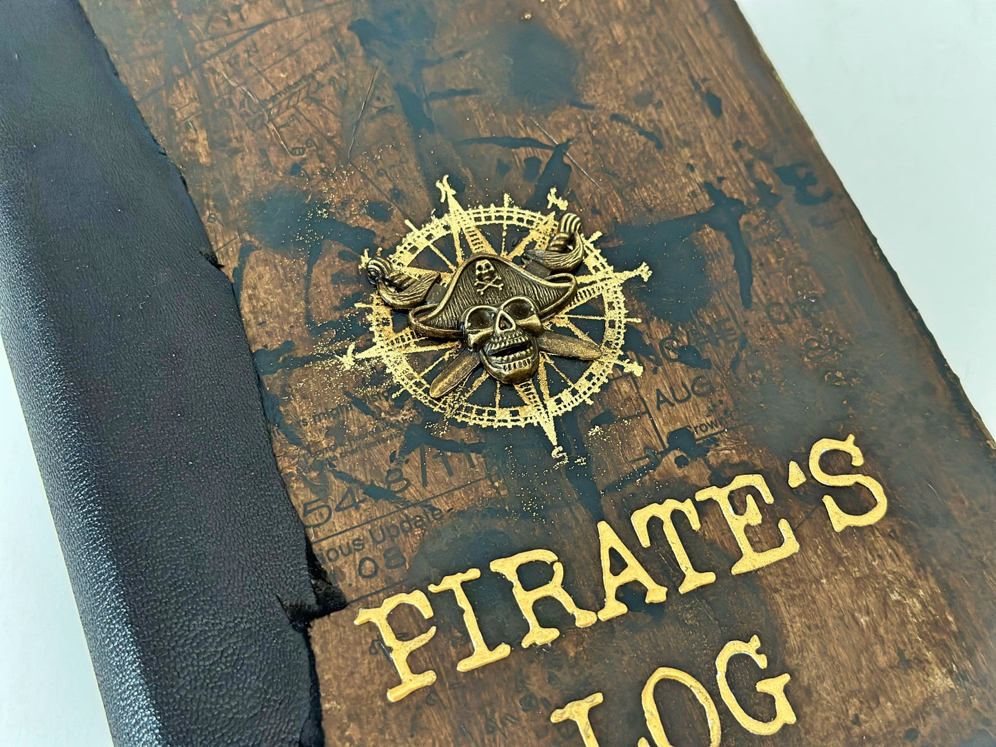 Pirate's log Journal Book, Nautical Travel Journal Sketchbook, Cosplay Spellbook , Sea Lover Diary Notebook Gift for Captain Scrapbook