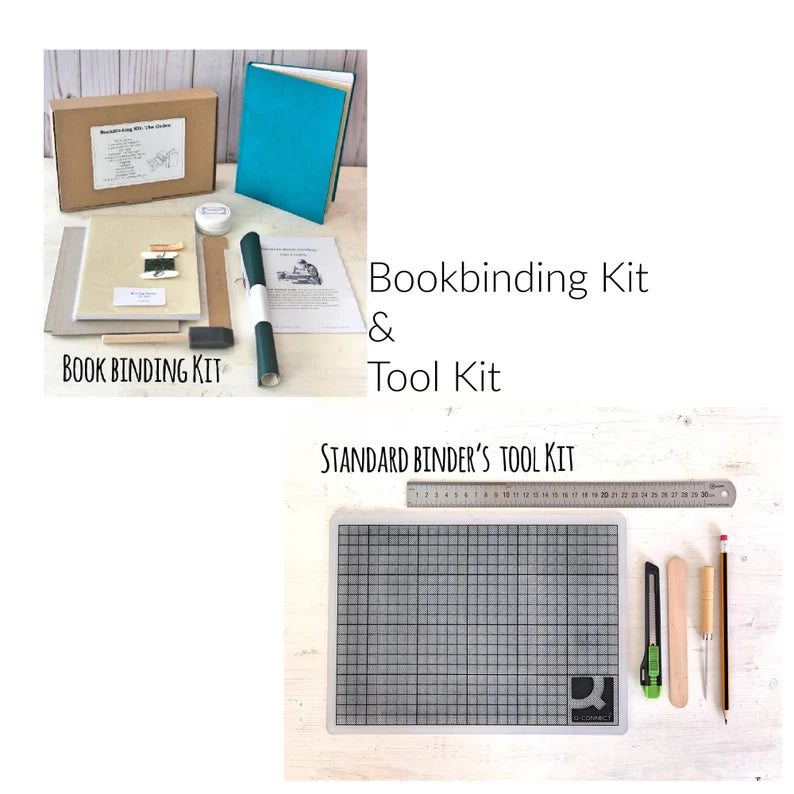 Complete Bookbinding kit for creating your own DIY Hardcover Journal or Sketchbook, Gift for Creative