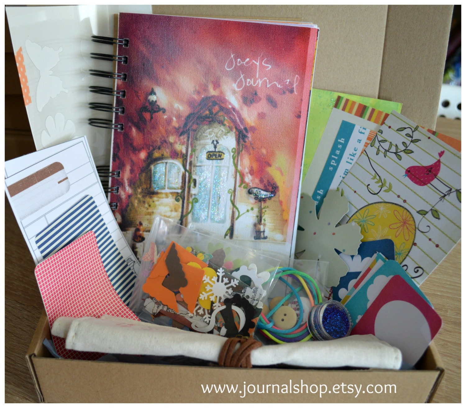 Personalized Art Journal Kit for Kids, Creative Children Gift