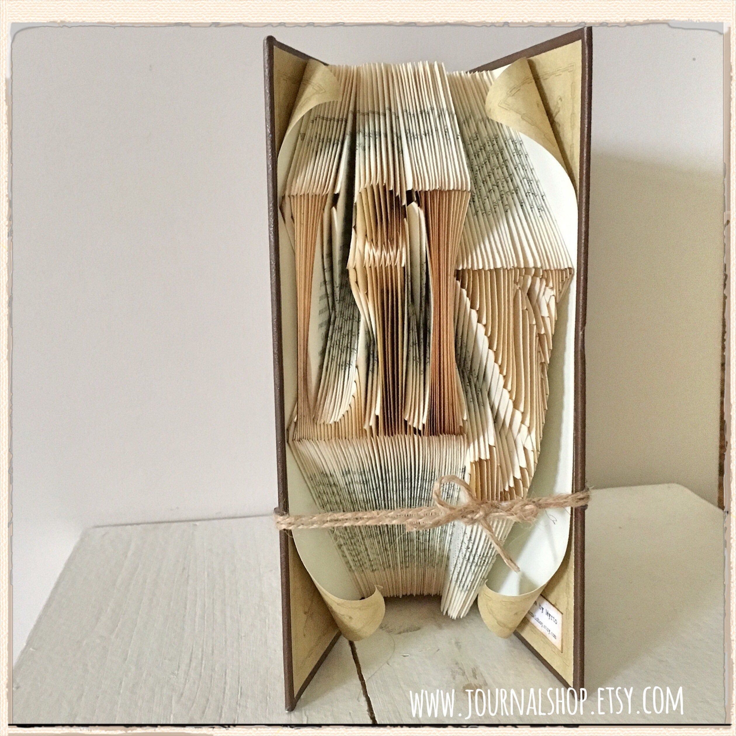 Personalized Book Fold-Wedding Gift-Book Lovers Gift-Folded Book Art-Birthday Gift-Custom Folded Names-Anniversary Gift-Unique Gifts deals