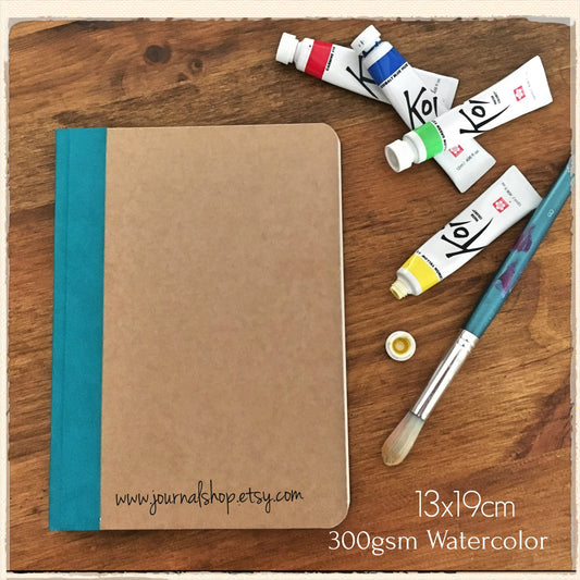 Hardcover Watercolor Art Journal Notebook Sketchbook with 140lbs Mixed Media Paper