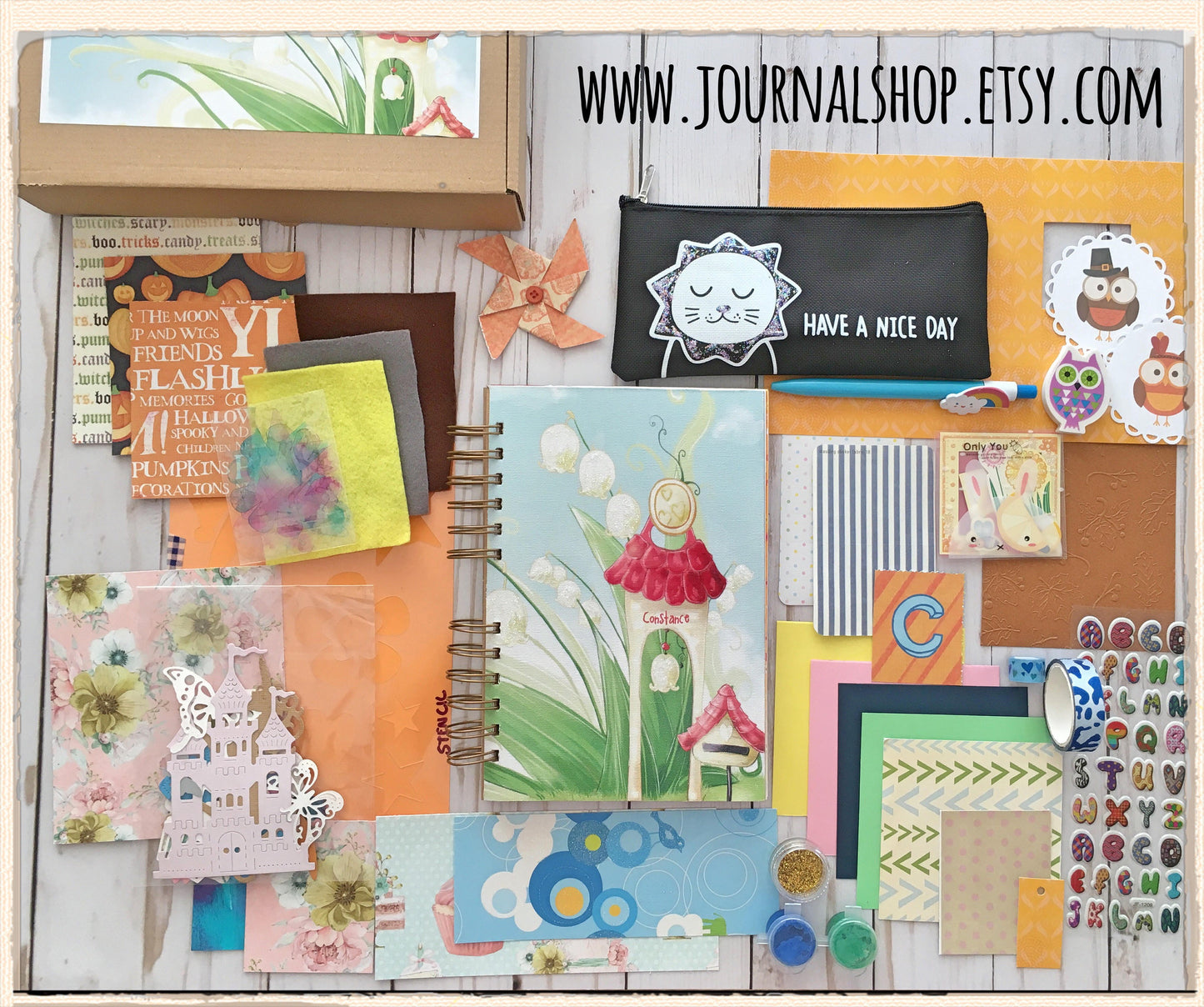 Personalized Art Kit for kids, Kids Gift Box with art journaling supplies, Christmas travel craft kit, homeschool art for creative children