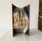 Personalized folded book in Greek, Name Folded in a Vintage Book, bookfolding art in Greek, book art gift, Greek wedding decor book folding
