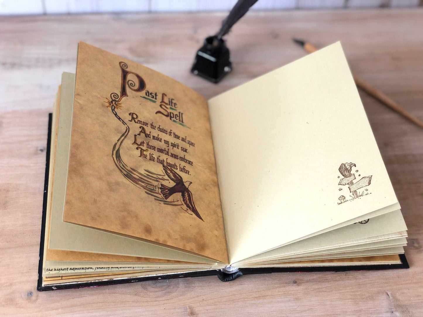 "The Lore Keeper" Spellbook Magic Journal Diary, Wizard RPG Grimoire Fantasy Lover Gift