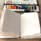 Artist Watercolor Sketchbook Journal with Handmade Cotton Rag Paper