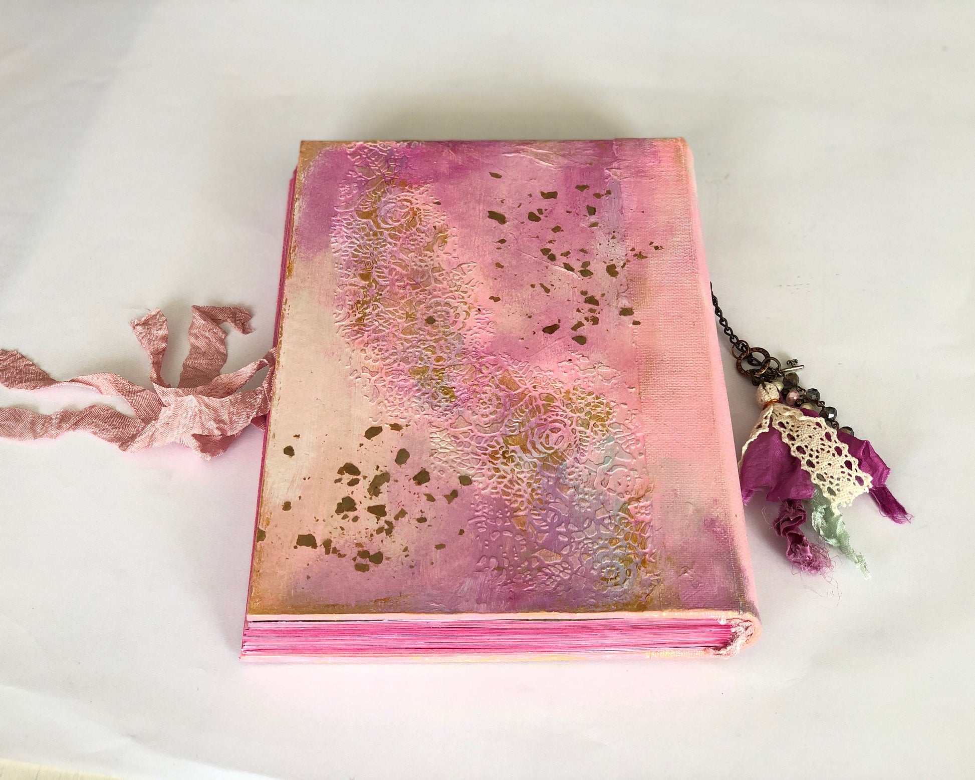 Fairytale Junk Journal Diary Book, Wedding Guest book with