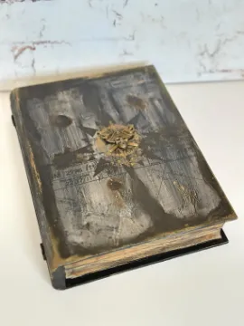 Show details for Wooden Book Box - Nautical Compass, Large Picture of Wooden Book Box - Nautical Compass, Large