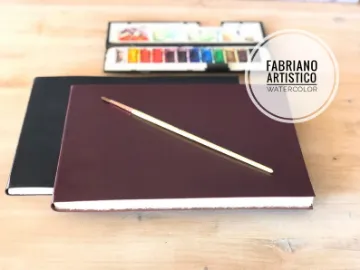 Show details for Landscape Watercolor PL Leather Journal Picture of Landscape Watercolor PL Leather Journal