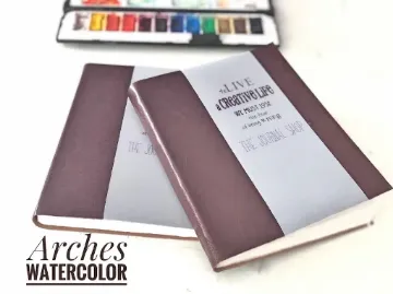 Show details for Arches 100% Cotton Watercolor Journal – Premium Cold Press & Hot Press Paper Arches 100% Cotton Watercolor Journal Cover